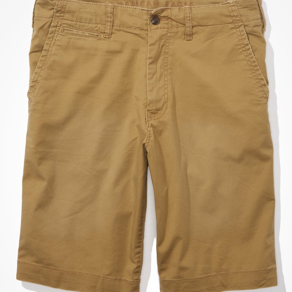 American Eagle Outfitters Tan Flat Front Shorts